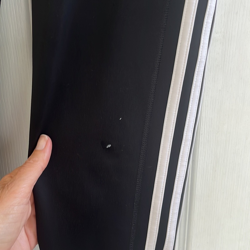 Adidas Three Stripe Climalite Leggings - Picture 5 of 6